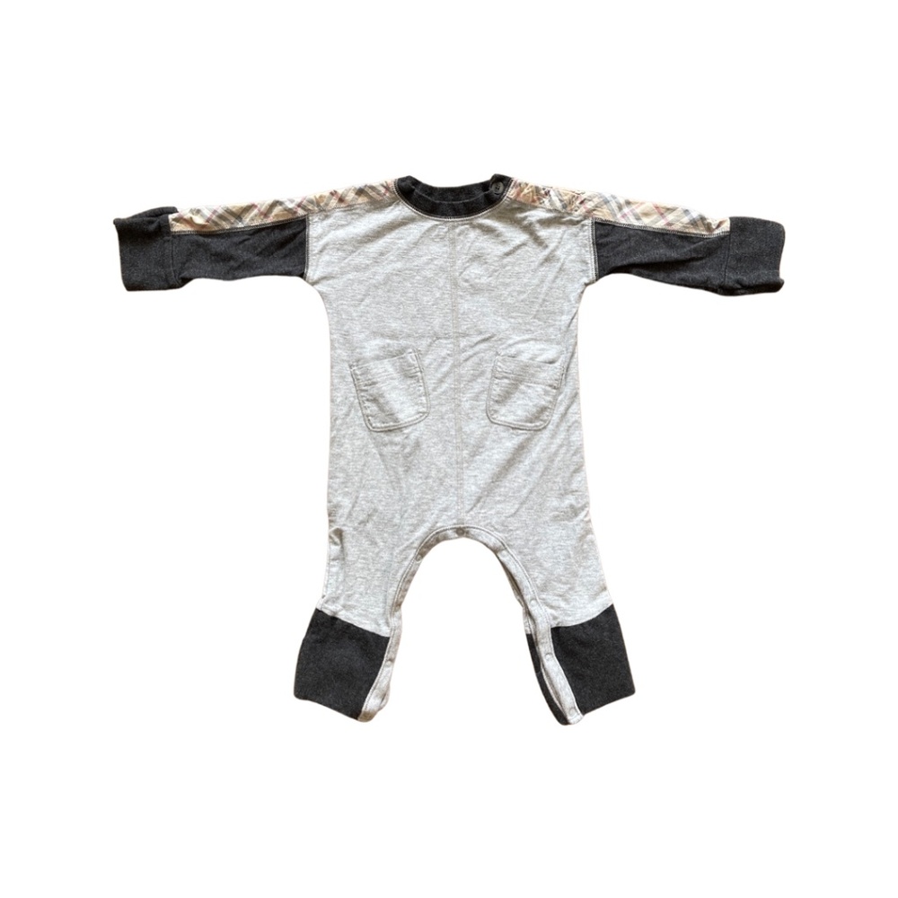 Burberry  Check Trim Cotton body suit